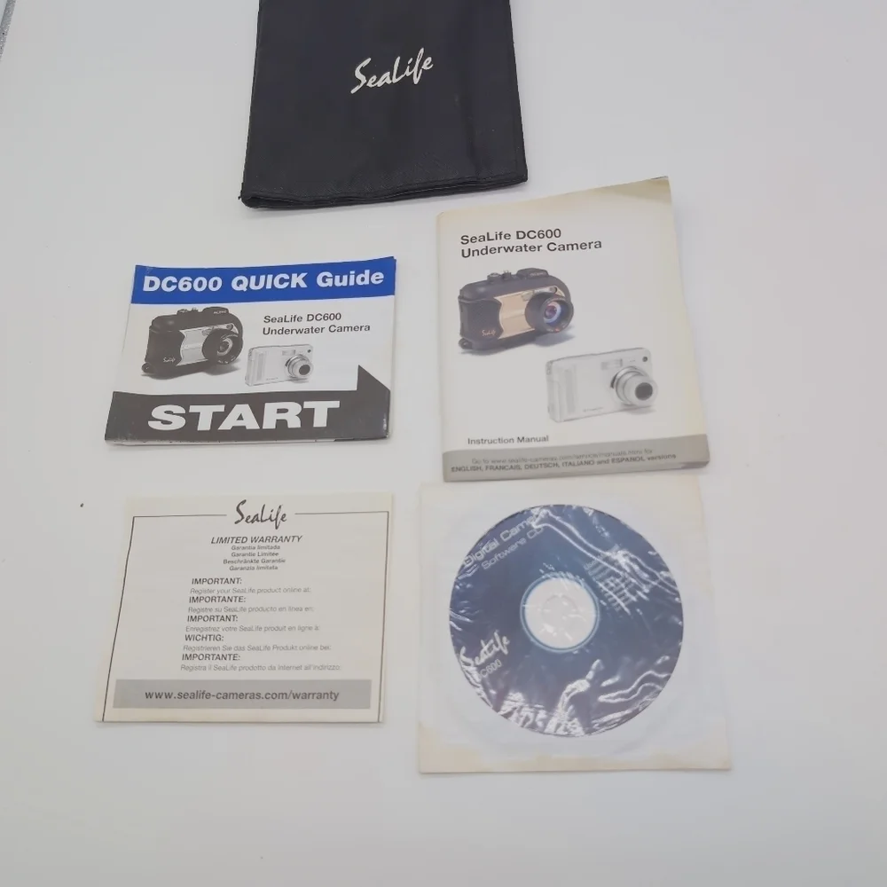 SeaLife SL16024 Underwater Camera Manual Set With CD